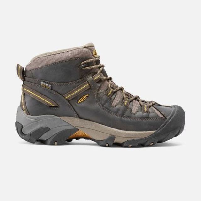 Keen Men's Targhee II Waterproof Mid-Black Olive/Yellow