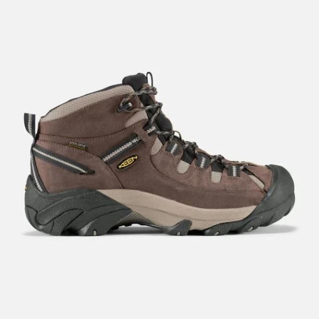 Keen Men's Targhee II Waterproof Mid Wide-Shitake/Brindle