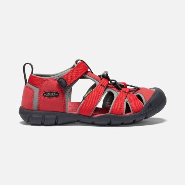 Keen Big Kids' Seacamp II CNX-RACING RED/GARGOYLE