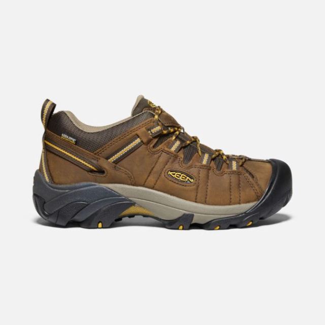 Keen Men's Targhee II Waterproof Wide-Cascade Brown/Golden Yellow