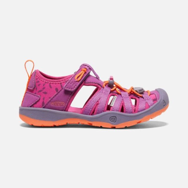 Keen Little Kids' Moxie Sandal-Purple Wine/Nasturtium