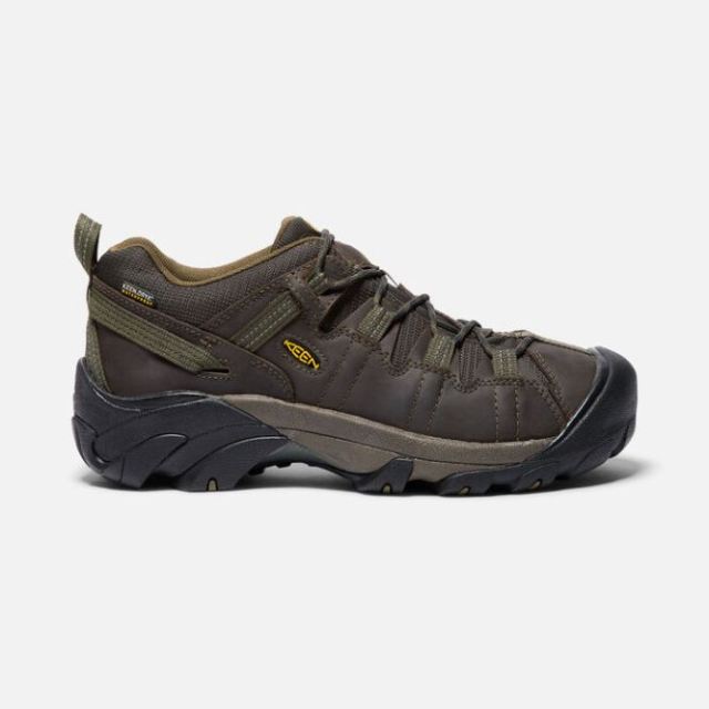 Keen Men's Targhee II Waterproof Wide-Canteen/Dark Olive