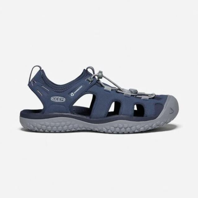 Keen Men's SOLR Sandal-Navy/Steel Grey