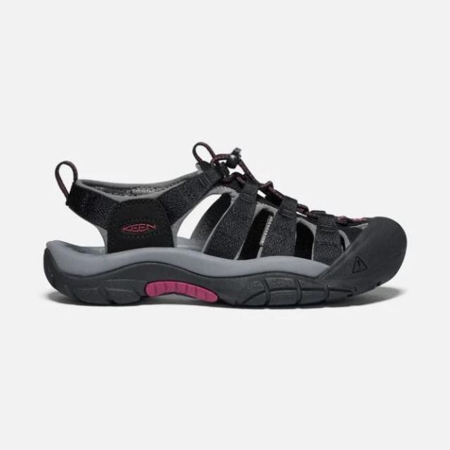 Keen Women's Newport H2-Black/Raspberry Wine