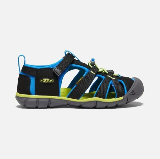 Keen Big Kids' Seacamp II CNX-Black/Brilliant Blue