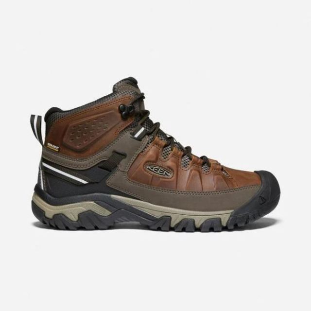 Keen Men's Targhee III Waterproof Mid-Chestnut/Mulch