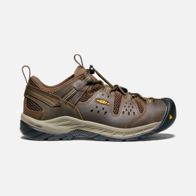 Keen Men's Atlanta Cool II ESD (Soft Toe)-Cascade Brown/Forest Night