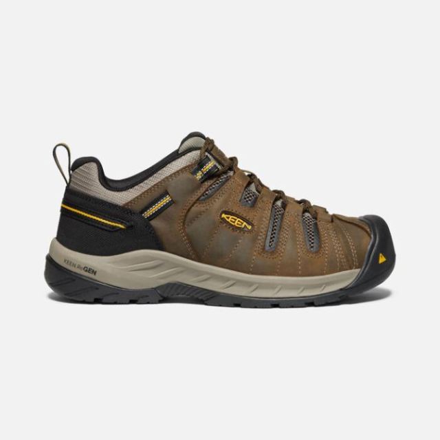 Keen Men's Flint II (Soft Toe)-Cascade Brown/Golden Rod