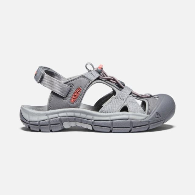 Keen Women's Ravine H2 Sandal-Steel Grey/Coral