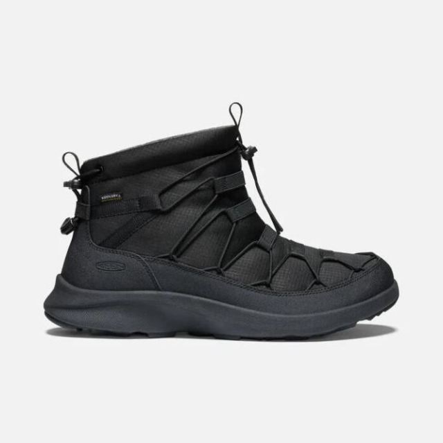 Keen Men's UNEEK SNK Waterproof Chukka-Triple Black/Black