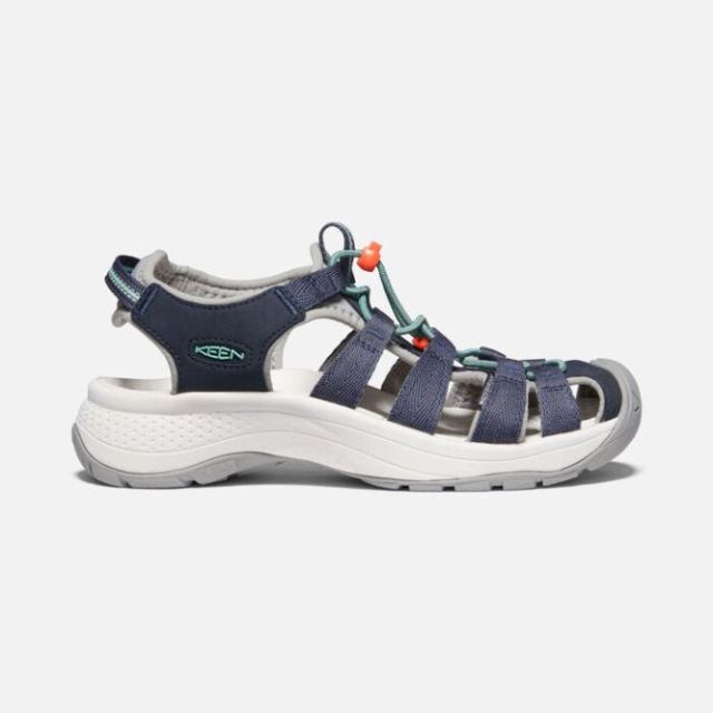 Keen Women's Astoria West Sandal-Navy/Beveled Glass