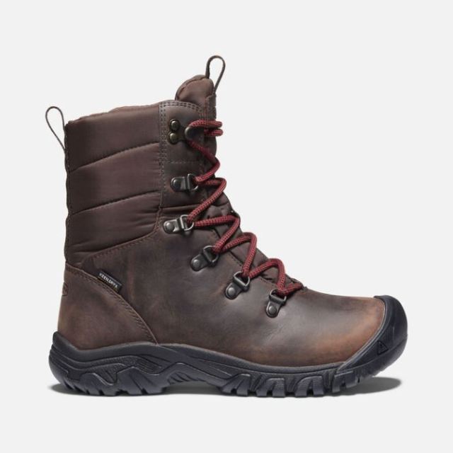 Keen Women's Greta Waterproof Boot-Chestnut/Mulch