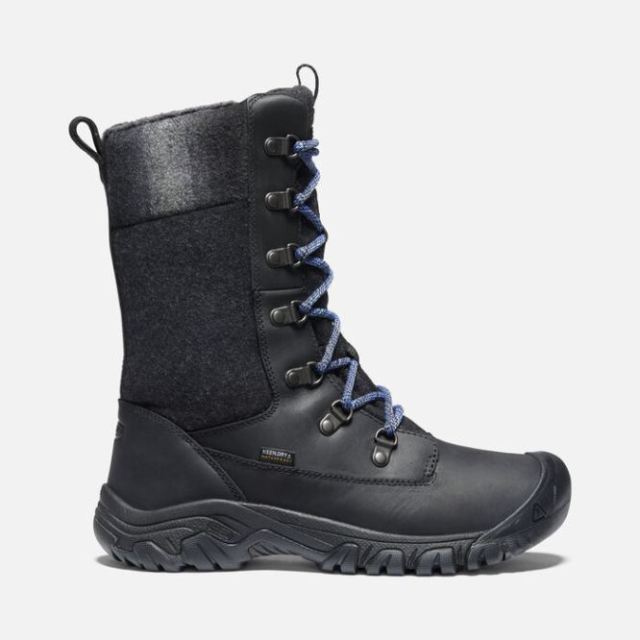 Keen Women's Greta Tall Waterproof Boot-Black/Black