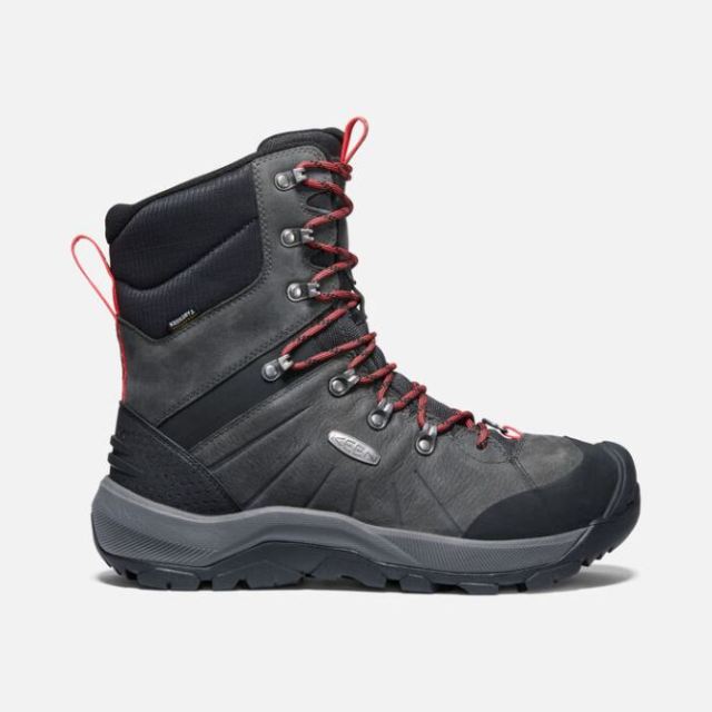 Keen Men's Revel IV High Polar Boot-Magnet/Red Carpet