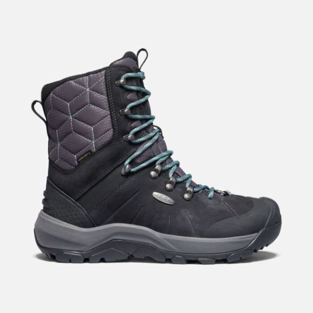 Keen Women's Revel IV High Polar Boot-Black/North Atlantic