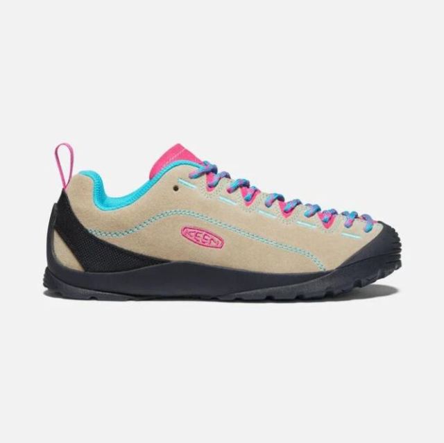 Keen Women's Jasper Suede Sneakers-Safari/Pink Peacock