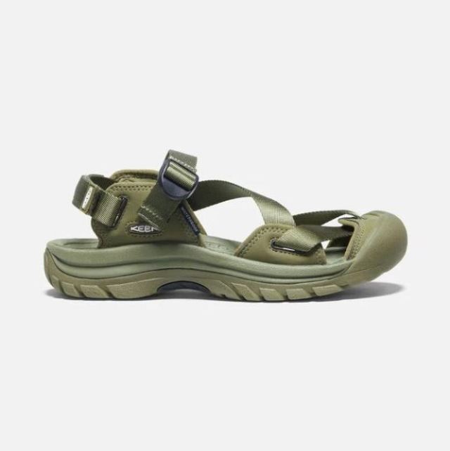 Keen Women's Zerraport II Sandal-Olive Drab/Black