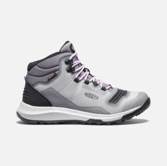 Keen Women's Tempo Flex Waterproof Boot-Steel Grey/African Violet