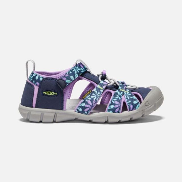 Keen Big Kids' Seacamp II CNX-Black Iris/African Violet