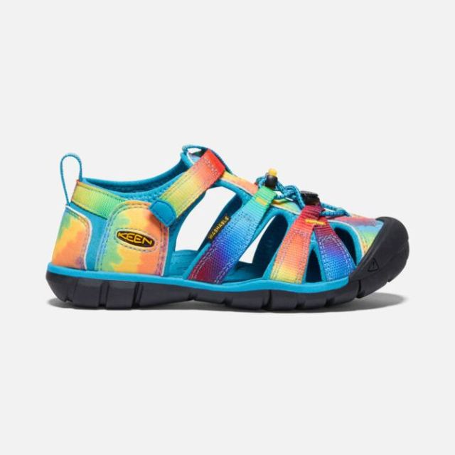 Keen Big Kids' Seacamp II CNX-Vivid Blue/Original Tie Dye