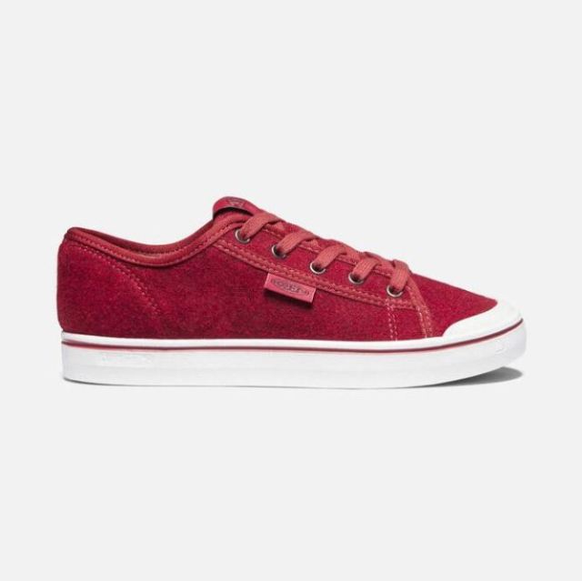 Keen Women's Elsa Lite Felt Sneaker-Red Felt/Vapor