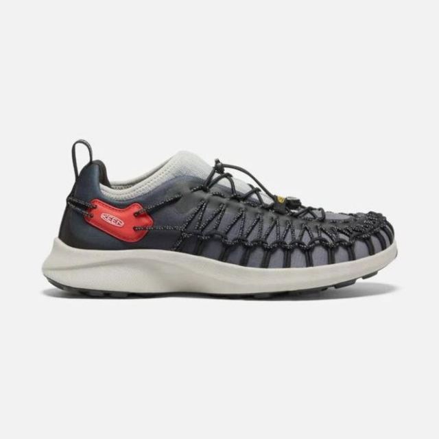 Keen Men's UNEEK SNK Sneaker-Black/Red Carpet