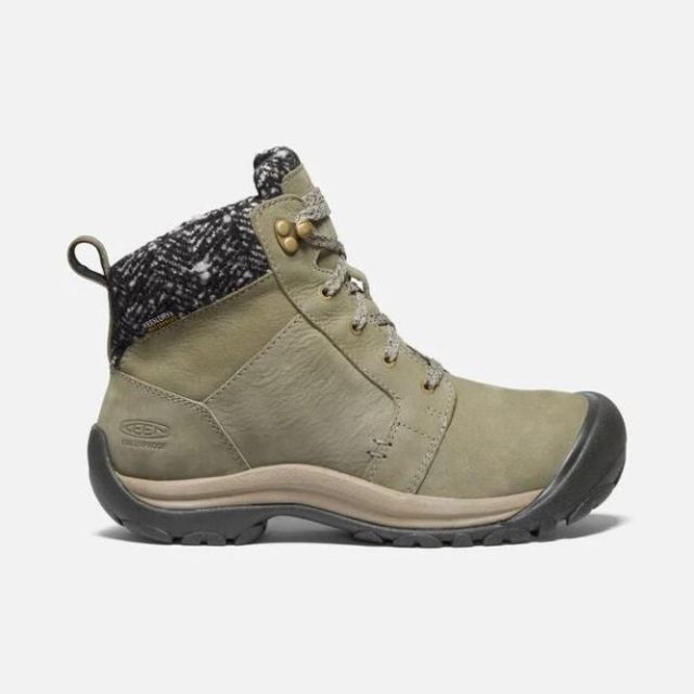 Keen Women's Kaci II Winter Waterproof Boot- Pale Olive/Brindle