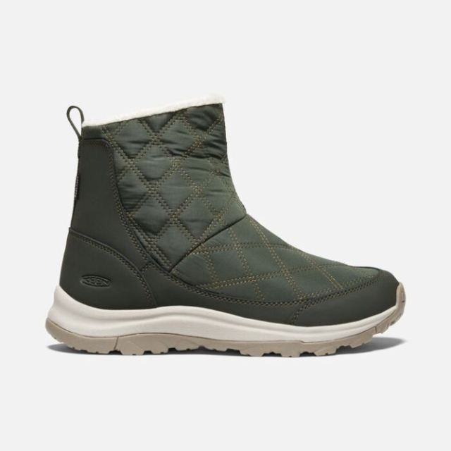 Keen Women's Terradora II Wintry Pull-on Waterproof Boot-Rosin/Dark Olive