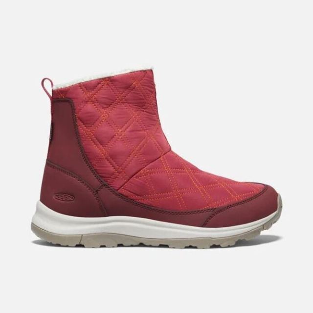 Keen Women's Terradora II Wintry Pull-on Waterproof Boot-Rhubarb/Andorra