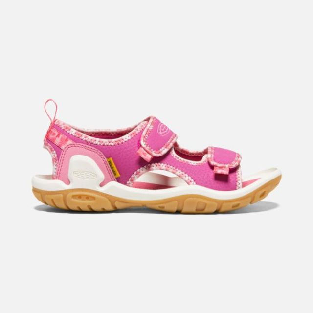 Keen Big Kids' Knotch Creek Open-Toe Sandal-Pink/Multi