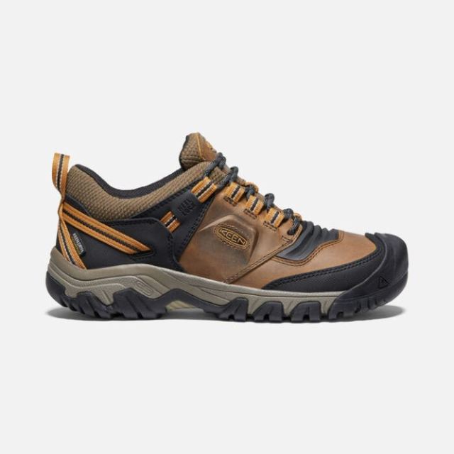 Keen Men's Ridge Flex Waterproof-Bison/Golden Brown