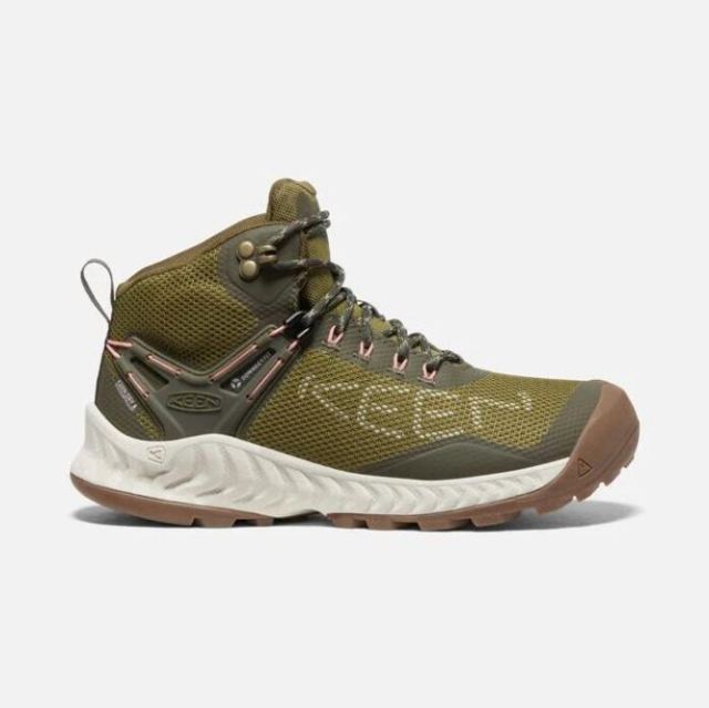 Keen Women's NXIS EVO Waterproof Boot-Olive Drab/Birch