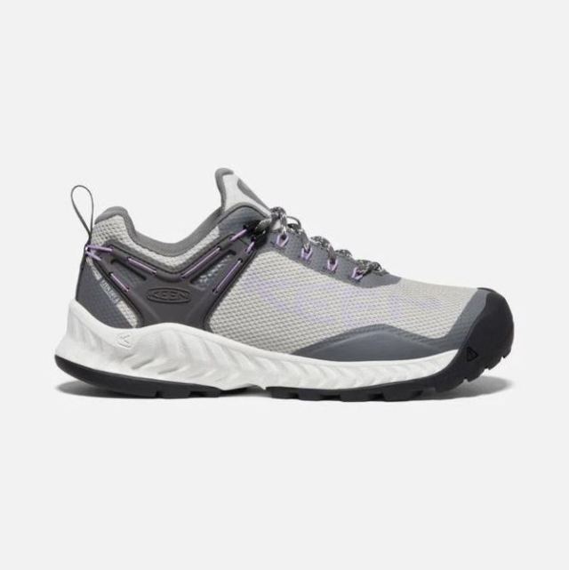 Keen Women's NXIS EVO Waterproof Shoe-Steel Grey/English Lavender