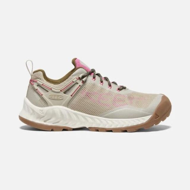 Keen Women's NXIS EVO Waterproof Shoe-Plaza Taupe/Ibis Rose