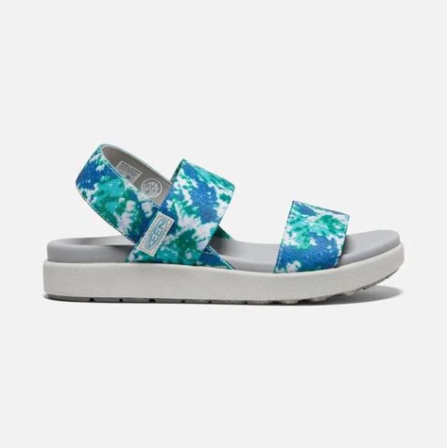 Keen Women's Elle Backstrap Sandal-Porcelain/Tie Dye