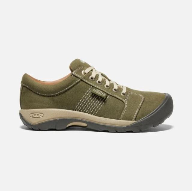 Keen Men's Austin Canvas-Military Olive/Safari