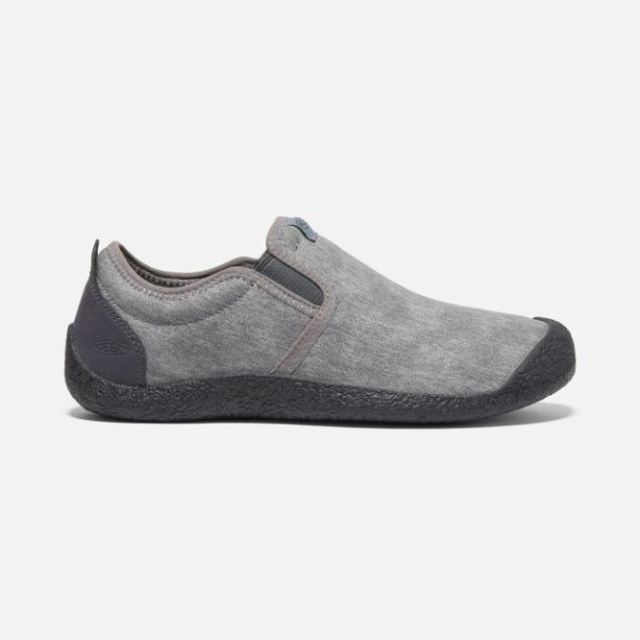 Keen Men's Howser Canvas Slip-On-Steel Grey/Magnet