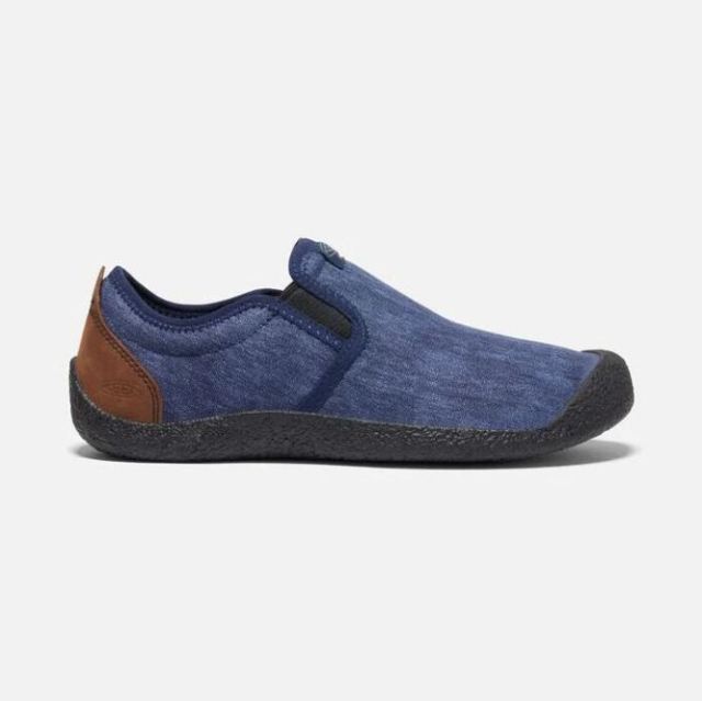 Keen Men's Howser Canvas Slip-On-Black Iris/Bison