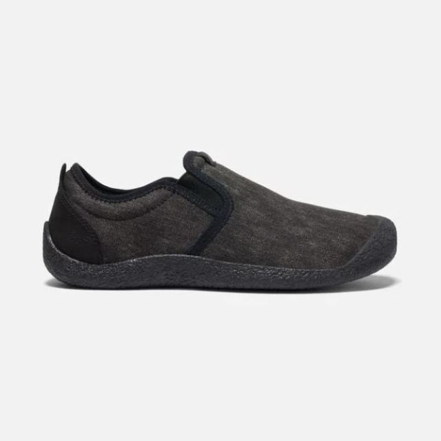 Keen Men's Howser Canvas Slip-On-Black/Black