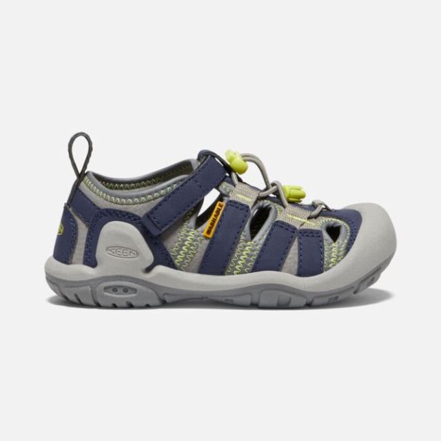 Keen Little Kids' Knotch Creek Sandal-Steel Grey/Blue Depths