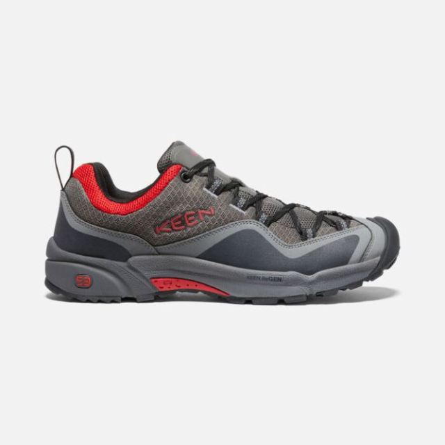 Keen Men's Wasatch Crest Vent-Steel Grey/Red Carpet