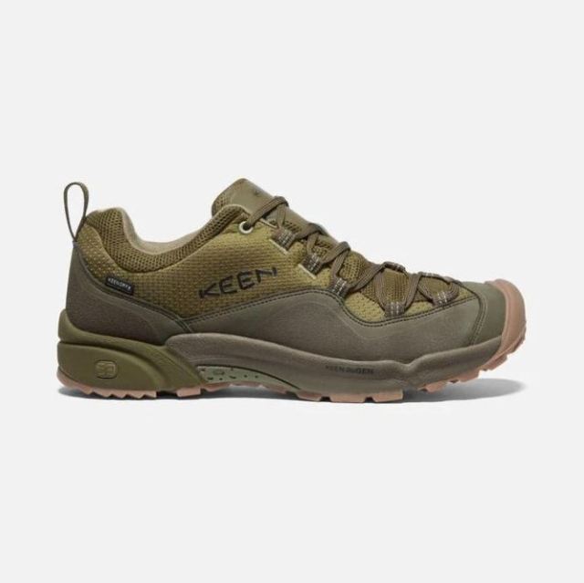 Keen Men's Wasatch Crest Waterproof-Olive Drab/Dark Olive