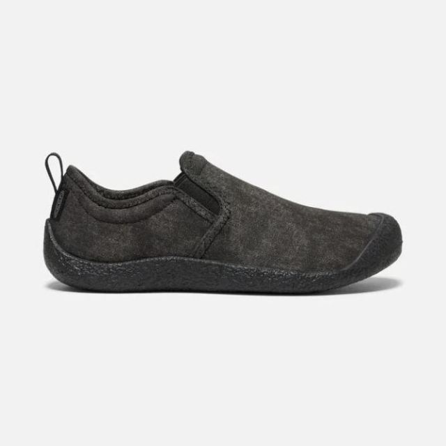 Keen Women's Howser Canvas Slip-On-Black/Black