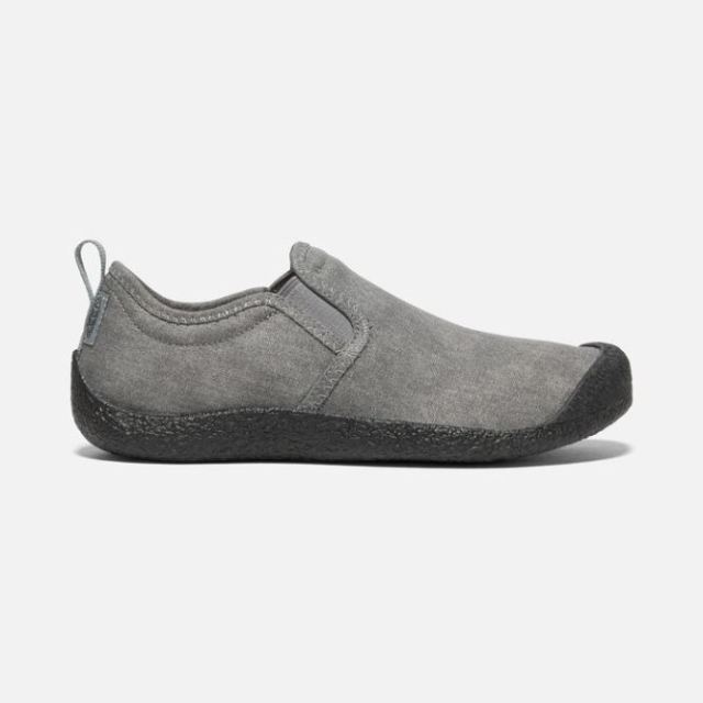 Keen Women's Howser Canvas Slip-On-Grey/Black