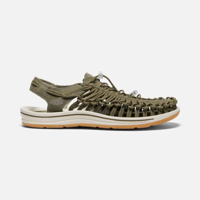 Keen Men's UNEEK Canvas-Military Olive/Timberwolf