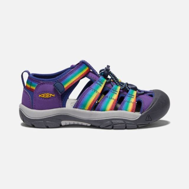 Keen Big Kids' Newport H2-Multi/Tillandsia Purple