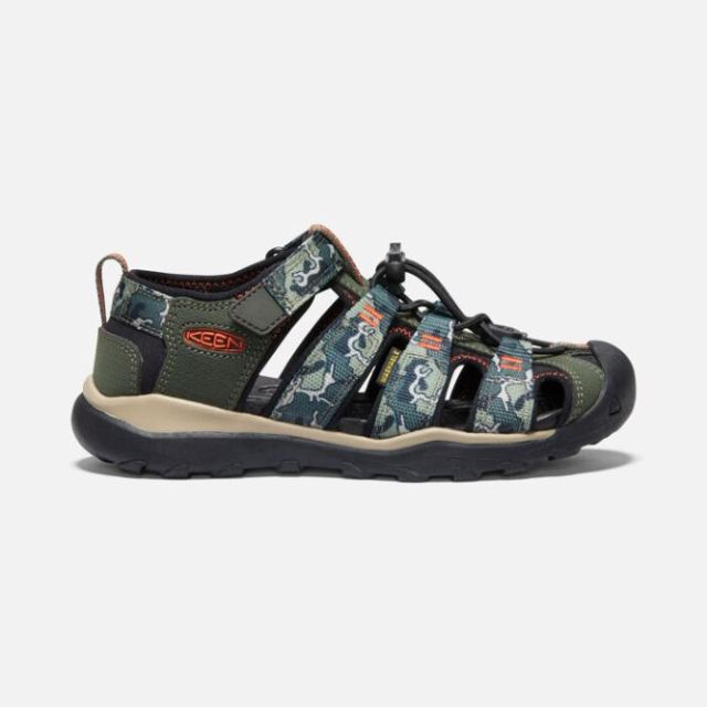 Keen Big Kids' Newport Neo H2-Forest Night/Camo