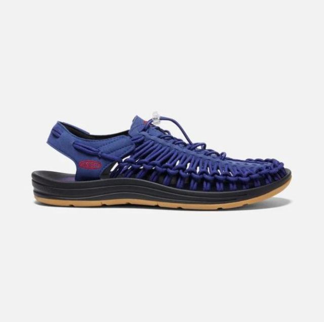 Keen Men's UNEEK-Blue Depths/Red Carpet